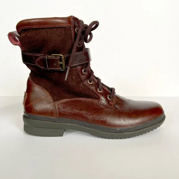 UGG Kesey Boots Chestnut Brown size 7.5 - Picture 7 of 15